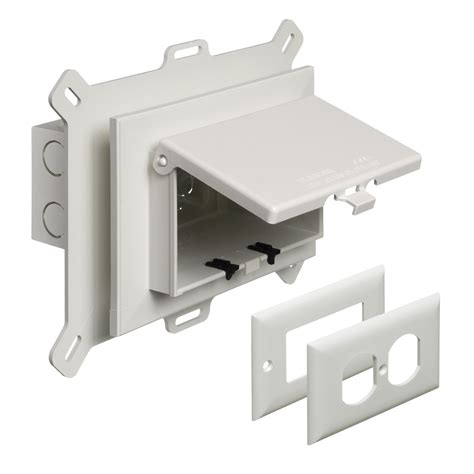 vinyl siding electrical box|outlet box for vinyl siding.